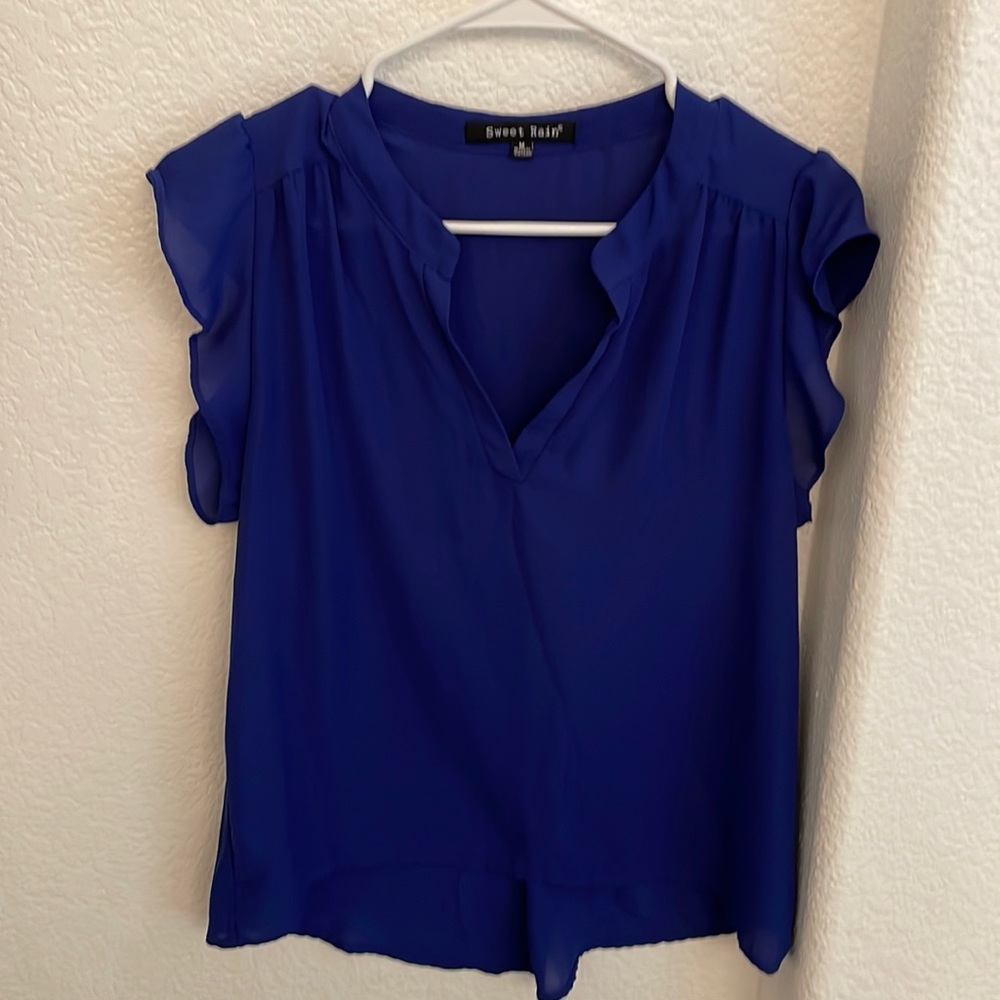 Royal blue  top